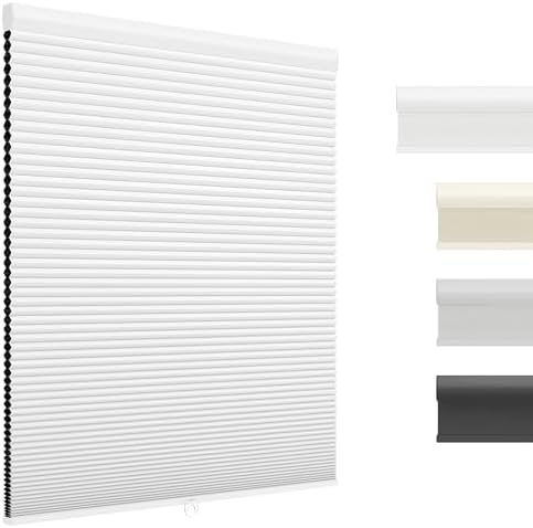 Thermal Insulation Cordless Cellular Shades, 35×48 in, White
