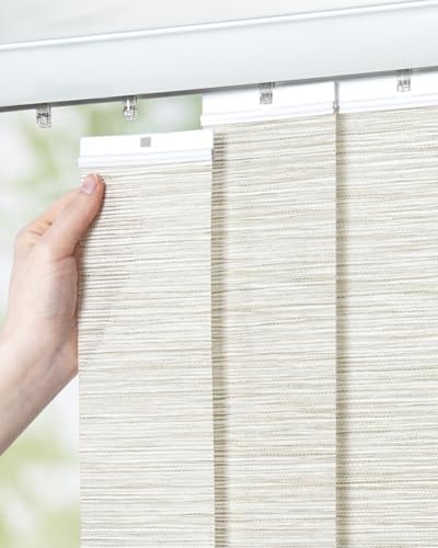 Vertical Blind Replacement Slats, 3.5×82.5 in, Beige